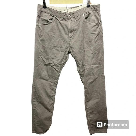 PrAna ~ Brown Men’s Slim Fit Organic Cotton Blend Pants - Picture 1 of 9